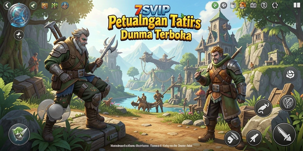 Tampilan menarik dari gameplay Open World 7SVIP.