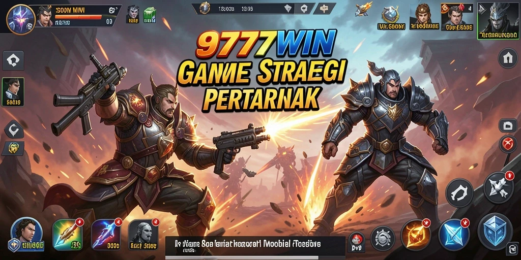 Screenshot gameplay 9777WIN menampilkan pertempuran epik dan strategi yang mendebarkan.
