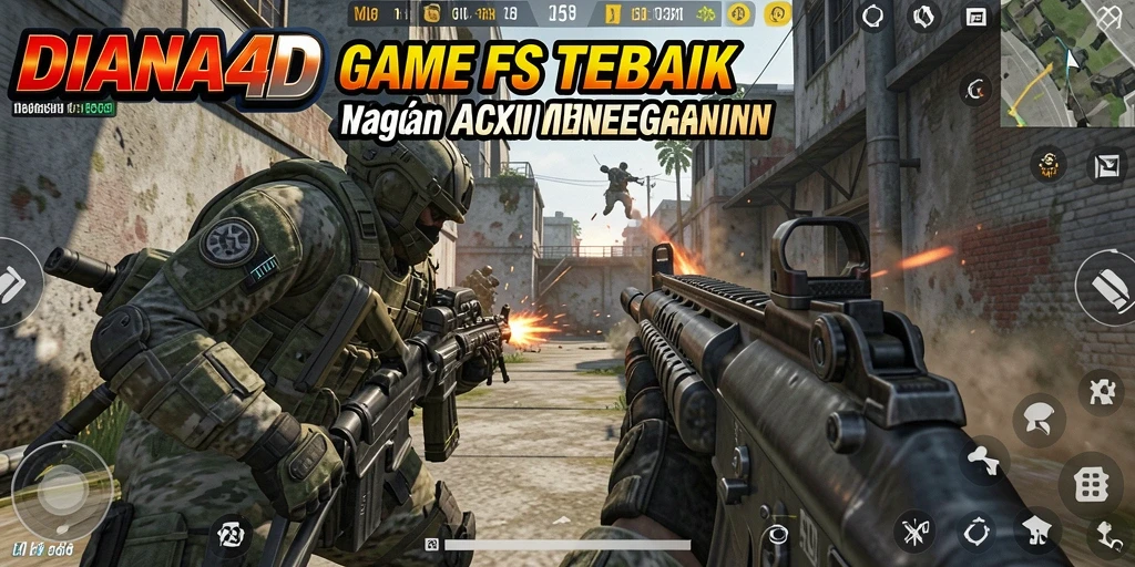 Gameplay intens DIANA4D dengan aksi tembak-menembak yang mendebarkan.