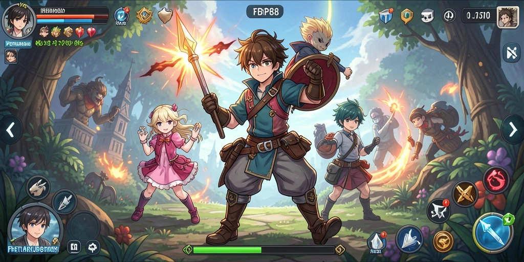 Tampilan gameplay FBRP88 yang kaya dan penuh aksi.