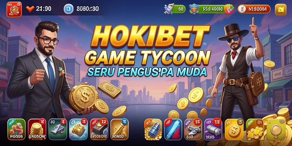 Tampilan gameplay <strong>HOKIBET</strong> yang menarik saat membangun kerajaan bisnis.