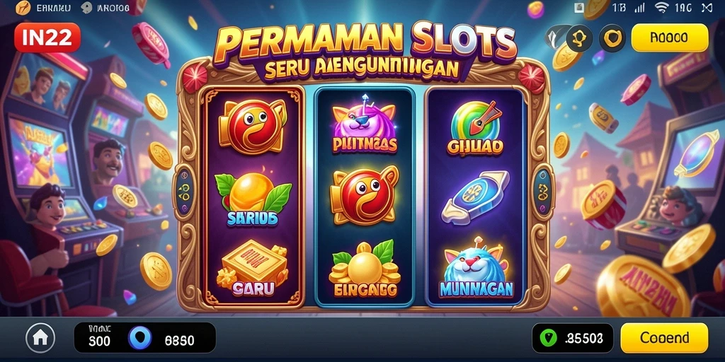 Screenshot IN22 memperlihatkan gameplay Slot yang seru dan grafis yang memukau.
