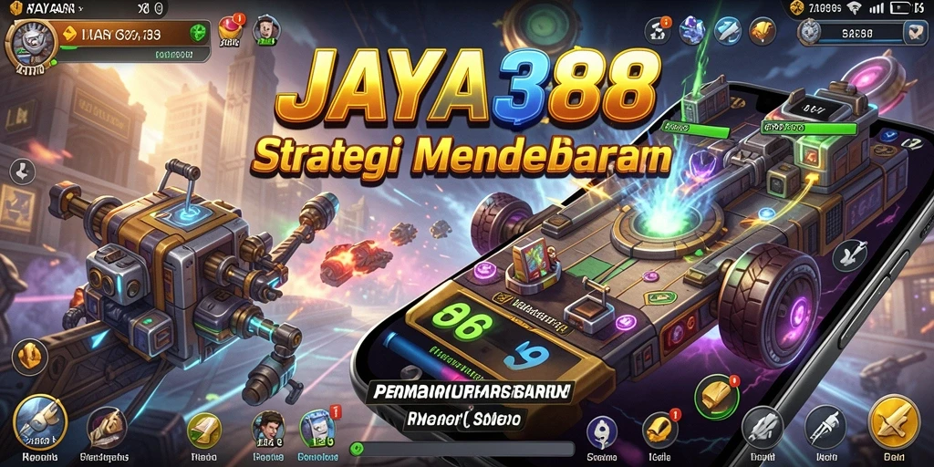 Gameplay JAYA388 menunjukkan pertempuran dan pembangunan kota yang seru.