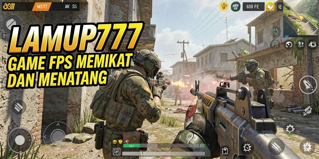 Tampilan gameplay intens LAMPU777 dengan aksi tembak-menembak yang seru.