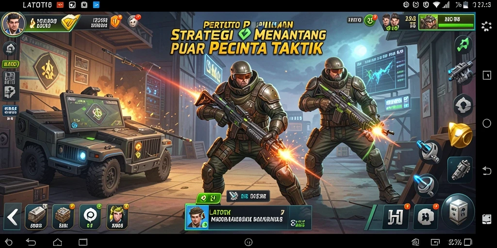 Tampilan menarik dari gameplay LATOTO yang menampilkan strategi pertempuran.