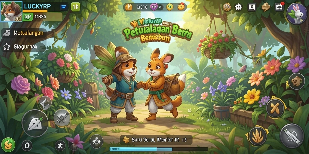 Tampilan gameplay LUCKYRP yang menggugah selera bertani.