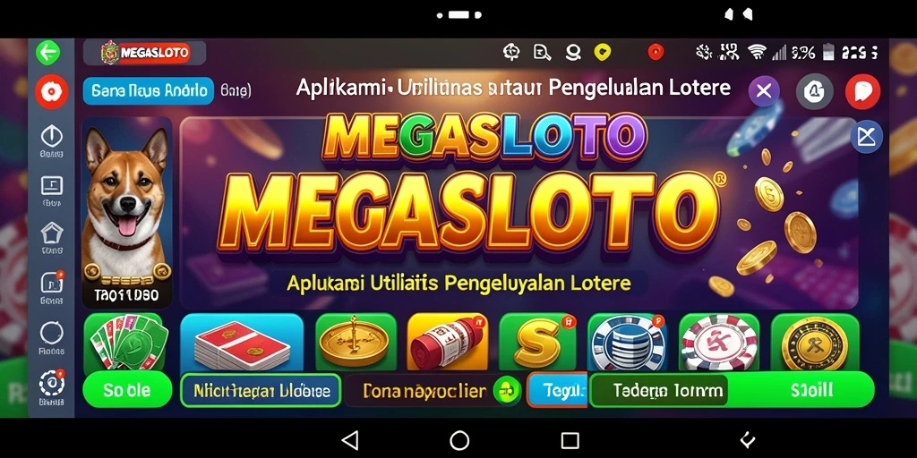 Tampilan antarmuka pengguna MEGASLOTO yang intuitif dan menarik.