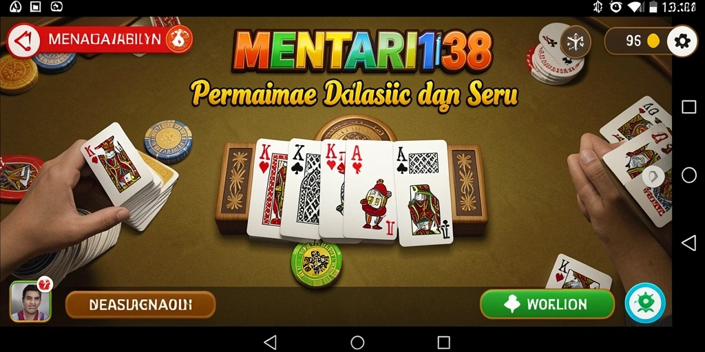 Tampilan gameplay seru dari MENTARI138 dalam permainan Domino.