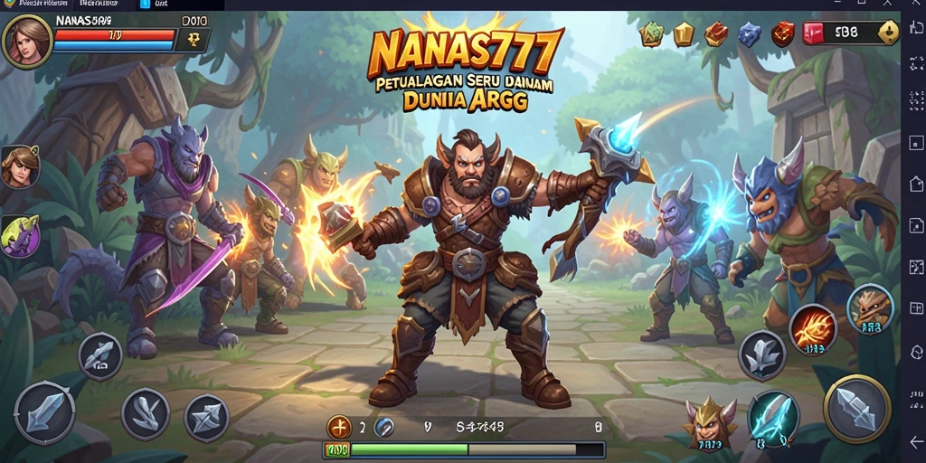 Tangkapan layar gameplay yang menampilkan pertarungan seru dalam <strong>NANAS777</strong>.
