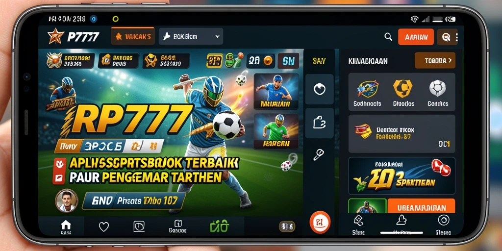 Tampilan gameplay Sportsbook yang menarik dan interaktif di RP777.