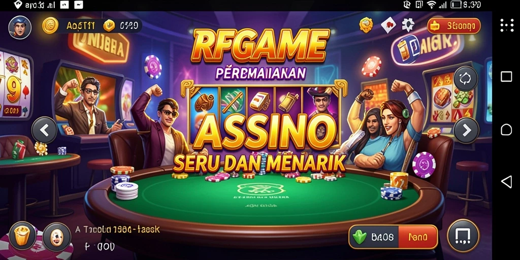 Tampilan RPGAME menampilkan gameplay Kasino yang mendebarkan dan seru.