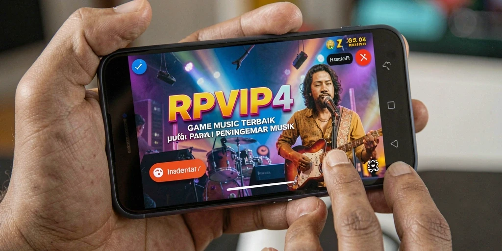 Screenshot RPVIP4 menampilkan gameplay seru dengan pengalaman musik interaktif.