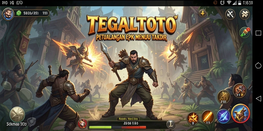 Tampilan gameplay menarik dalam <strong>TEGALTOTO</strong> yang menampilkan pertarungan seru dan karakter yang hidup.