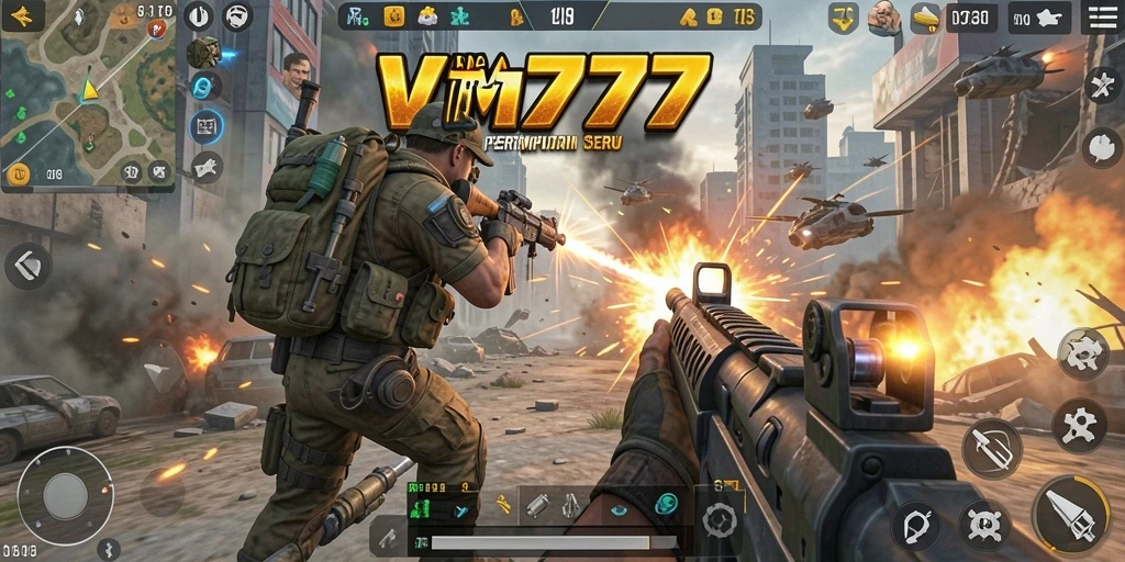 Gameplay menegangkan di arena pertempuran VM777