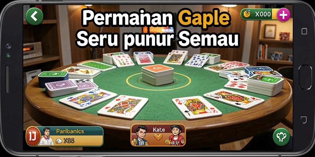Screenshot menunjukkan gameplay seru dalam permainan Gaple X88.