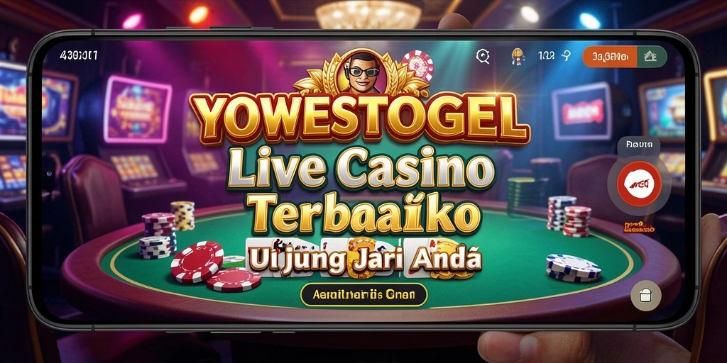 Screenshot YOWESTOGEL menunjukkan dealer langsung bermain roulette.