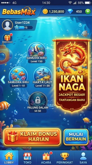 Screenshot interaksi yang mudah di aplikasi bebasmax.